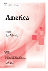 America SATB choral sheet music cover Thumbnail